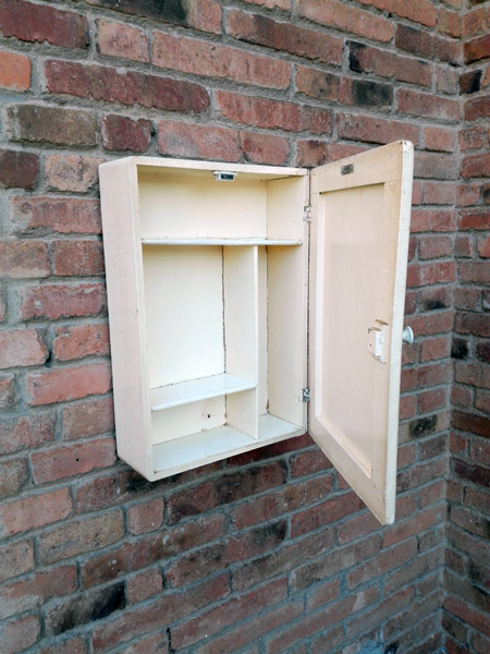 armario baño botiquin madera 50x34x13.2 1u